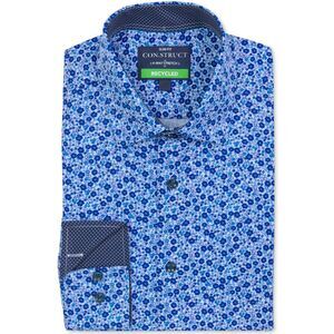 Con.Struct Mens Performance Stretch Cooling Button Down Dress Shirt, Blue, NWT